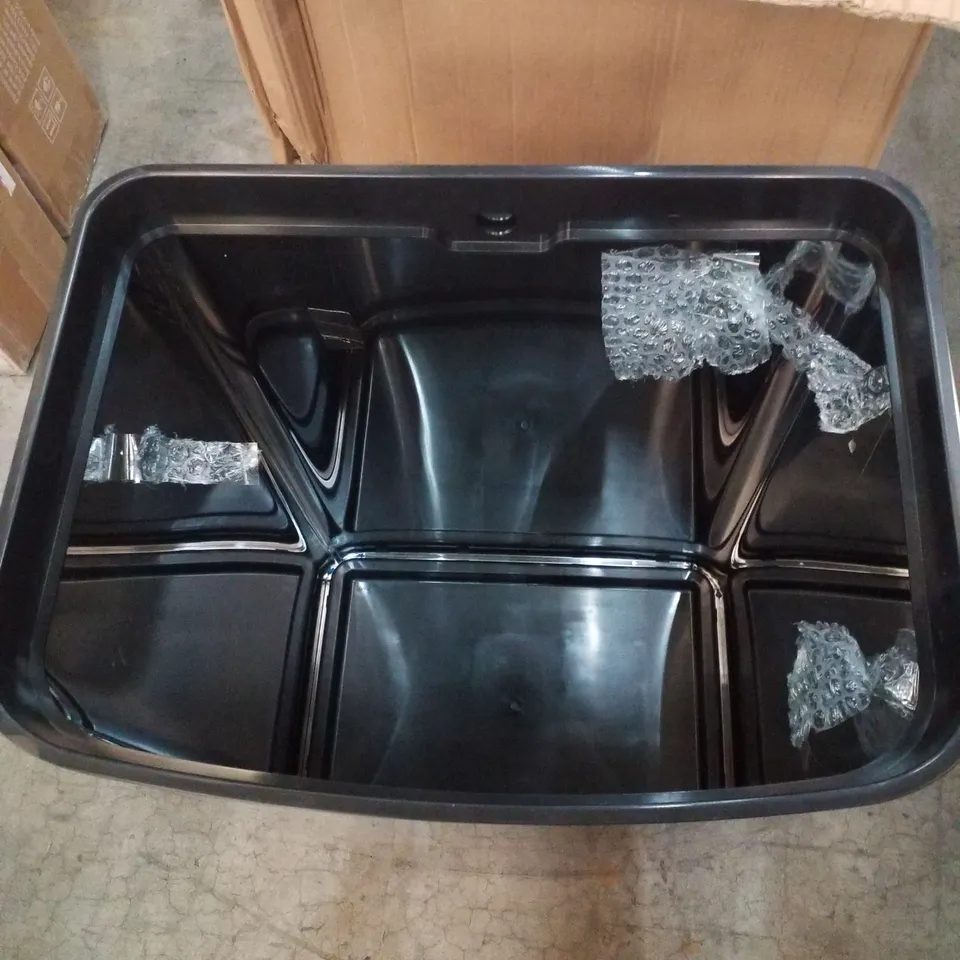 BOXED STAINLESS STEEL BIN