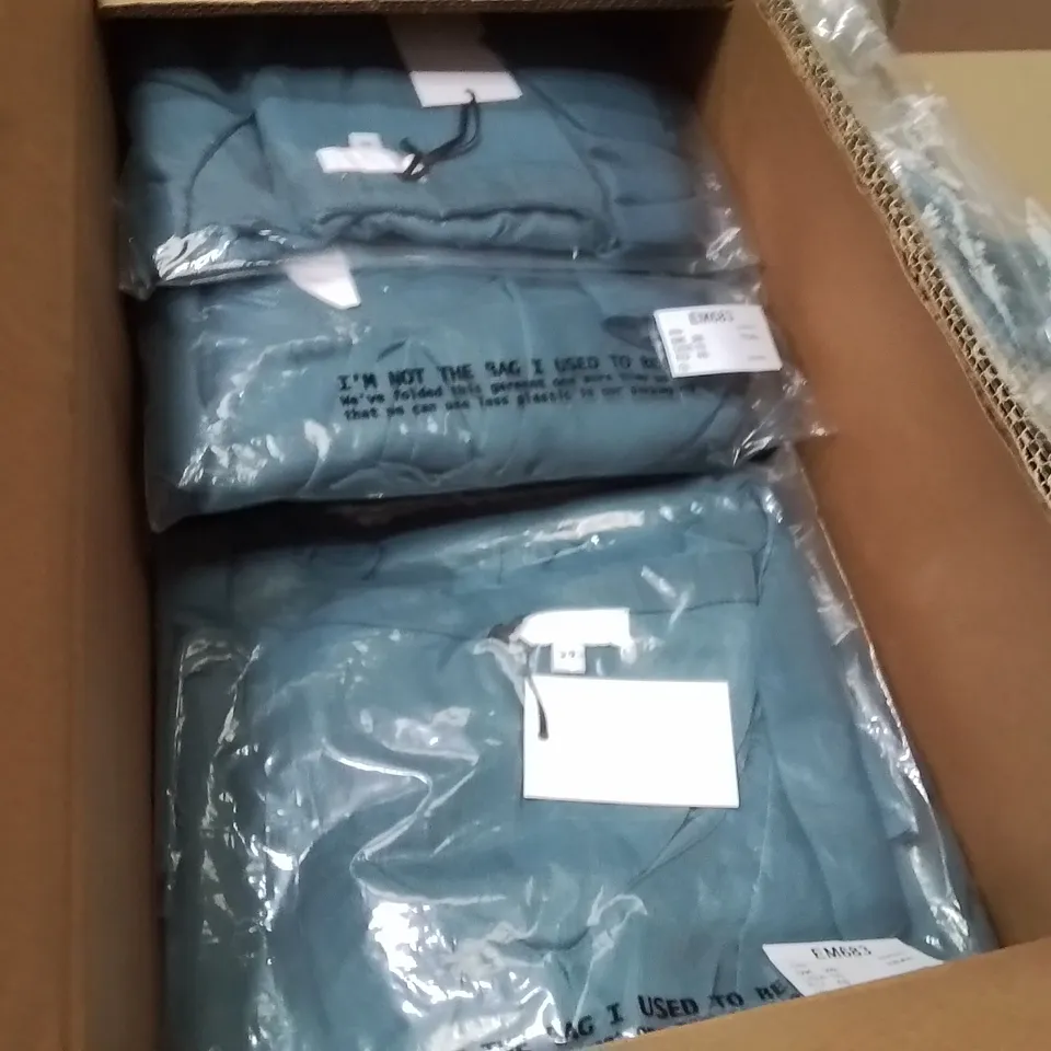 BOXED BRAND NEW APPROXIMATELY 11 SIMPLY BE RUFFLE BLOUSE TEAL SIZE 20