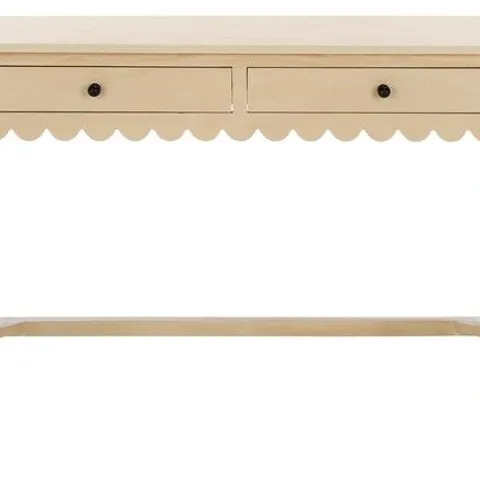 BOXED SAFAVIEH HAVEN 2 DRAWER DESK - NATURAL (1 BOX)