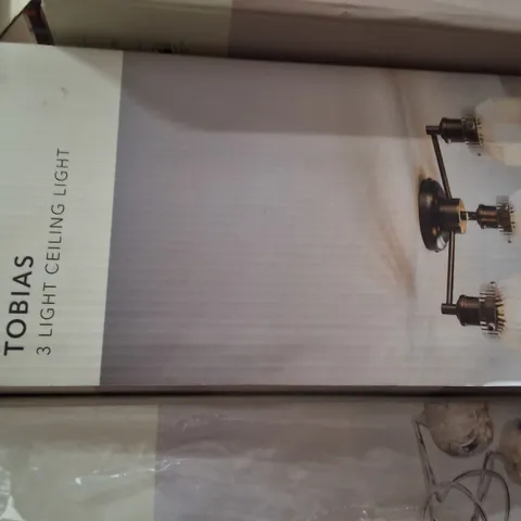 BOXED DUNELM TOBIAS 3-LIGHT CEILING LIGHT