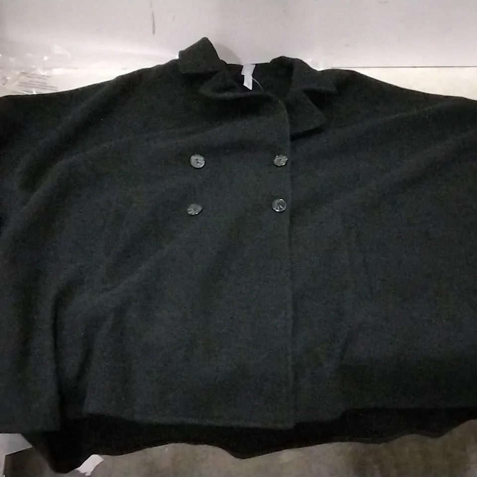 4 BOXES OF APPROXIMATELY 10 MARLA WYNNE DOUBLE BRASTED CAPE COAT BLACK  - SIZE MEDIUM 