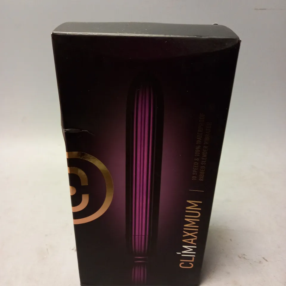 BOXED AND SEALED HERA CLIMAXIMUM WATERPROOF SLENDER RIBBED VIBRATOR