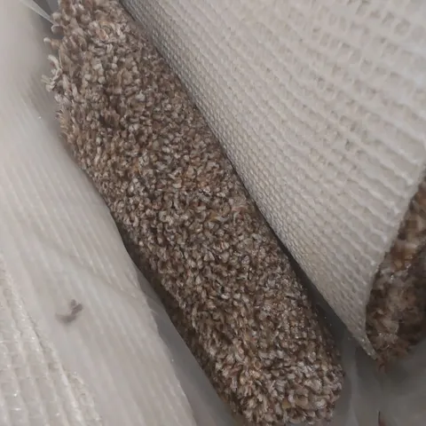 ROLL OF QUALITY STS HERITAGE LUXURY BROWN SUGAR CARPET - APPROXIMATELY 3 x 4m