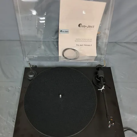 PROJECT PRIMARY E BLACK TURNTABLE