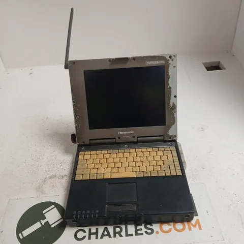 PANASONIC TOUGHBOOK CF-VB34 RUGGED LAPTOP – BEIGE KEYBOARD, ANTENNA (UNTESTED)