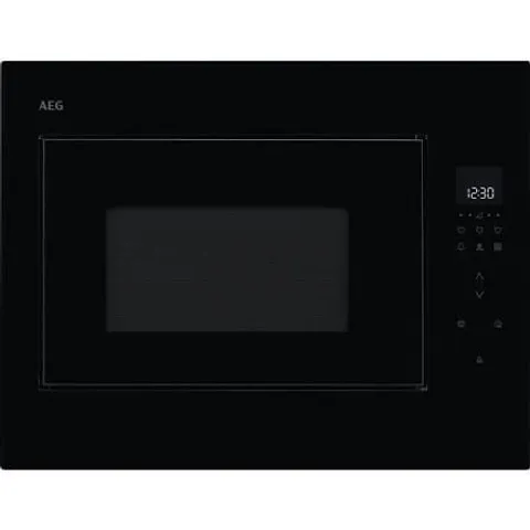 BOXED AEG 6000 SERIES OB6GM261UB 26 LITRE 46CM HIGH, BUILT IN MICROWAVE WITH GRILL - BLACK OB6GM261UB