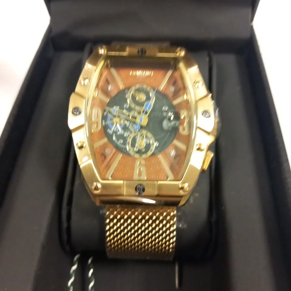 GAMAGES OF LONDON LIMITED EDITION HAND ASSEMBLED RESPLENDENCE AUTOMATIC GOLD BROWN