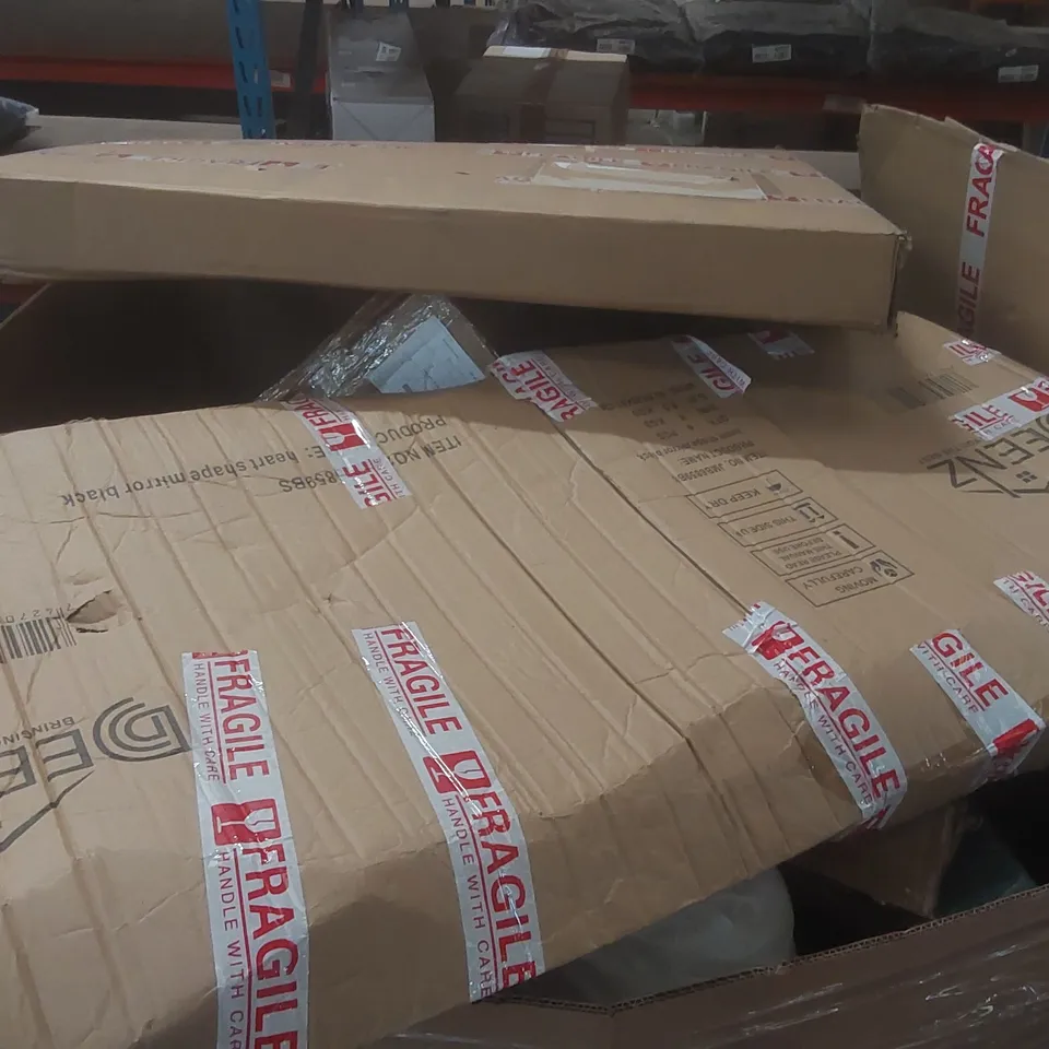 PALLET CONTAINING A VERY LARGE QUANTITY OF ASSORTED CONSUMER PRODUCTS INCLUDING: BOXED FURNITURE, CUSHION, DISPOSABLE INCONTINENCE PADS ECT