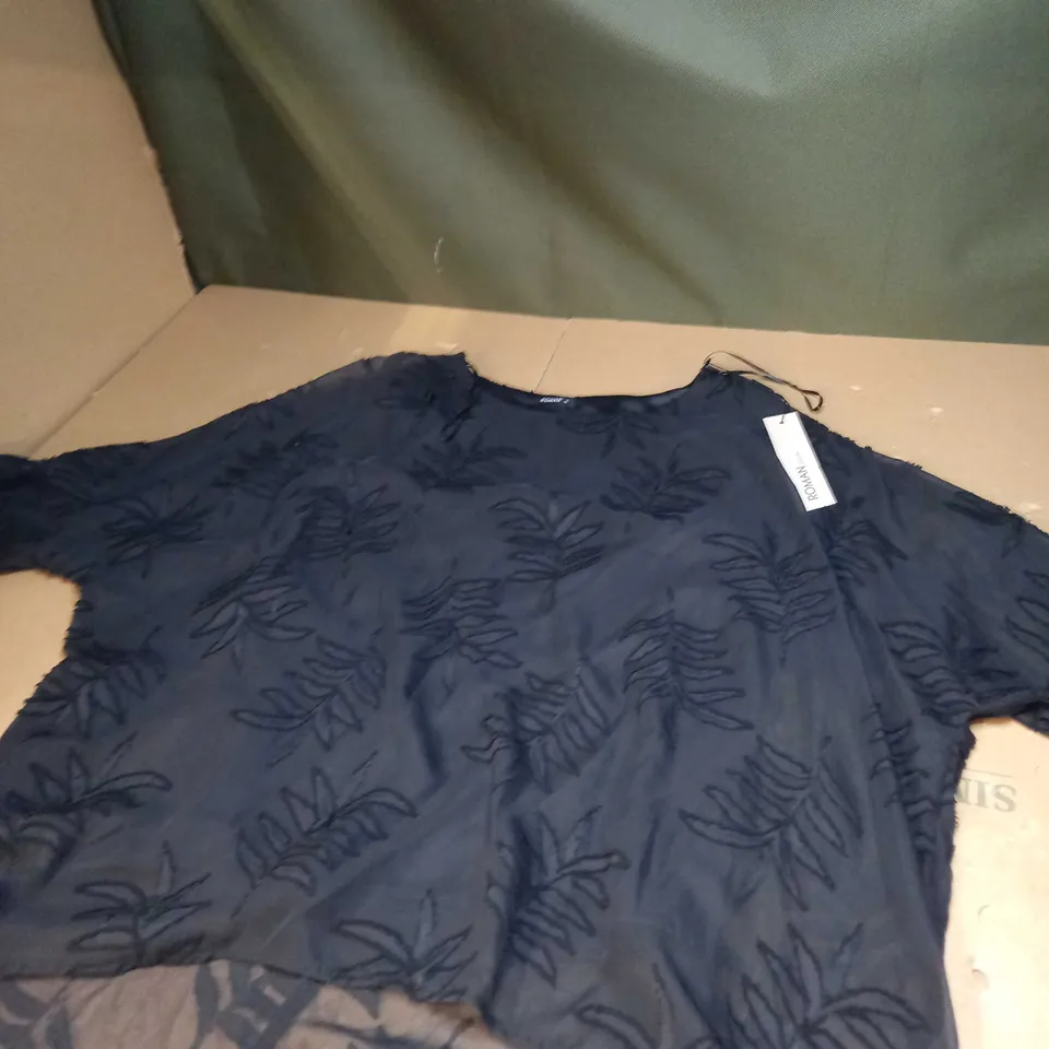 ROMAN LEAF BURNOUT TOP SIZE 16