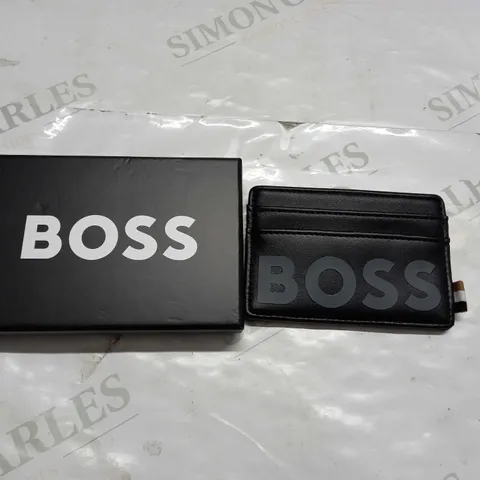 BOXED BOSS CARD & CASH WALLET IN BLACK