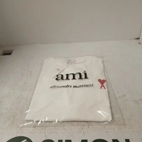AMI ALEXANDRE MATTIUSSI WHITE COTTON SHIRT β UK L