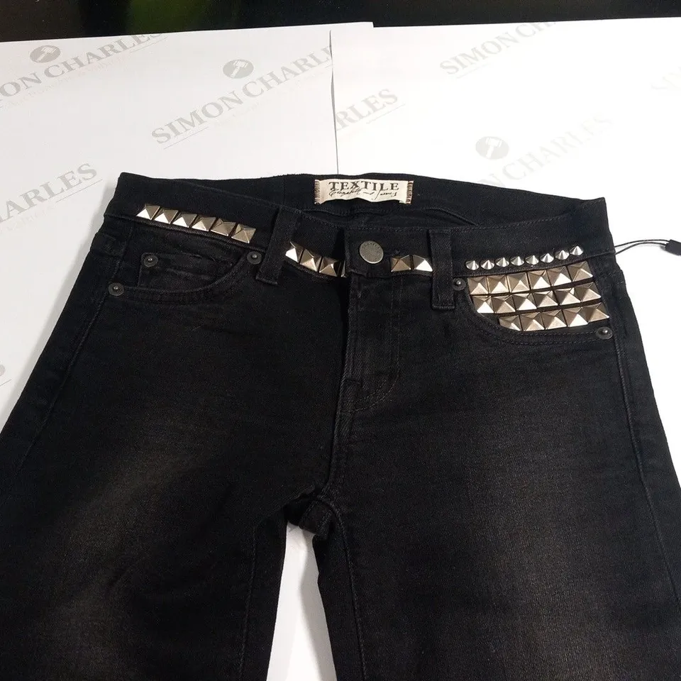 TEXTILE ELIZABETH AND JAMES STUDDED OZZY MIDNIGHT SIZE 24