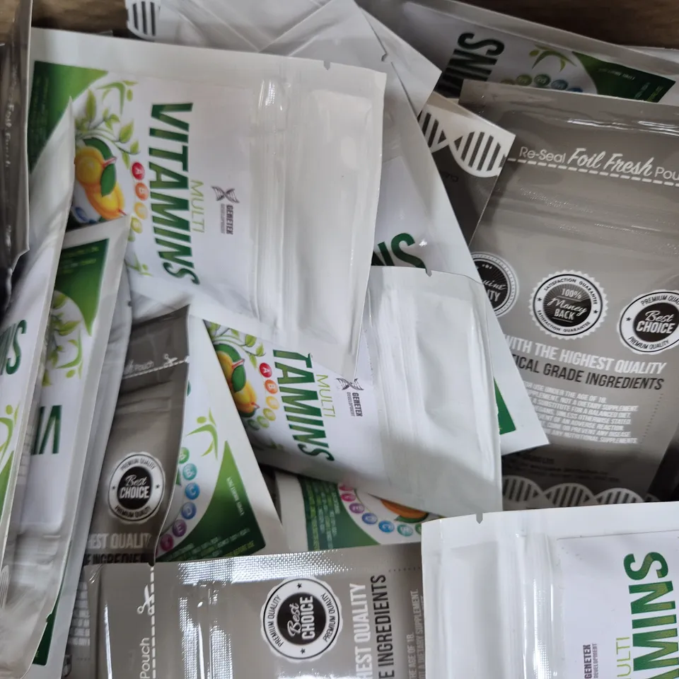 BOX OF APPROXIMATELY 85 PACKS OF CUTS-N-GAINS TABLETS - MULTI VITAMINS (60 TABLETS PER PACK)