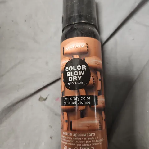 BOX OF APPROXIMATELY 24 MATRIX COLOR BLOW DRY TEMPORARY COLOR SPRAY – CARAMEL BLONDE-70ML