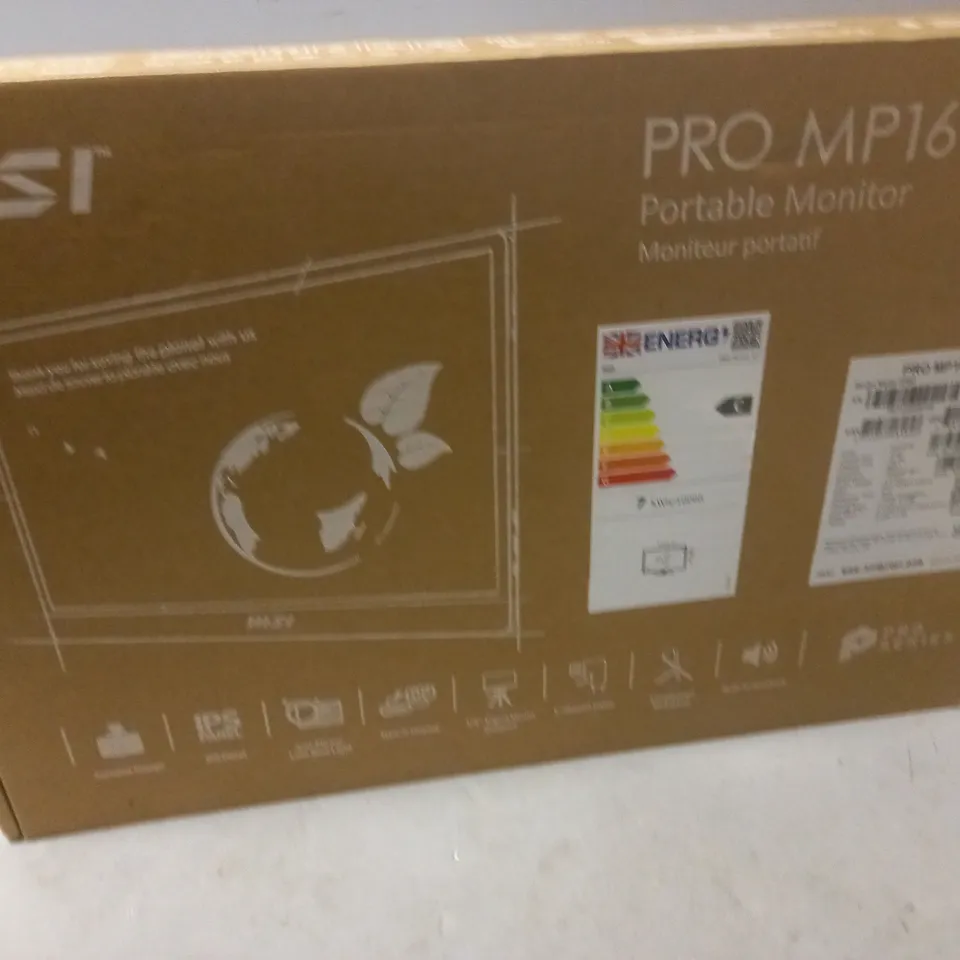 BOXED AND SEALED MSI PRO MP161 E2 PORTABLE MONITOR 