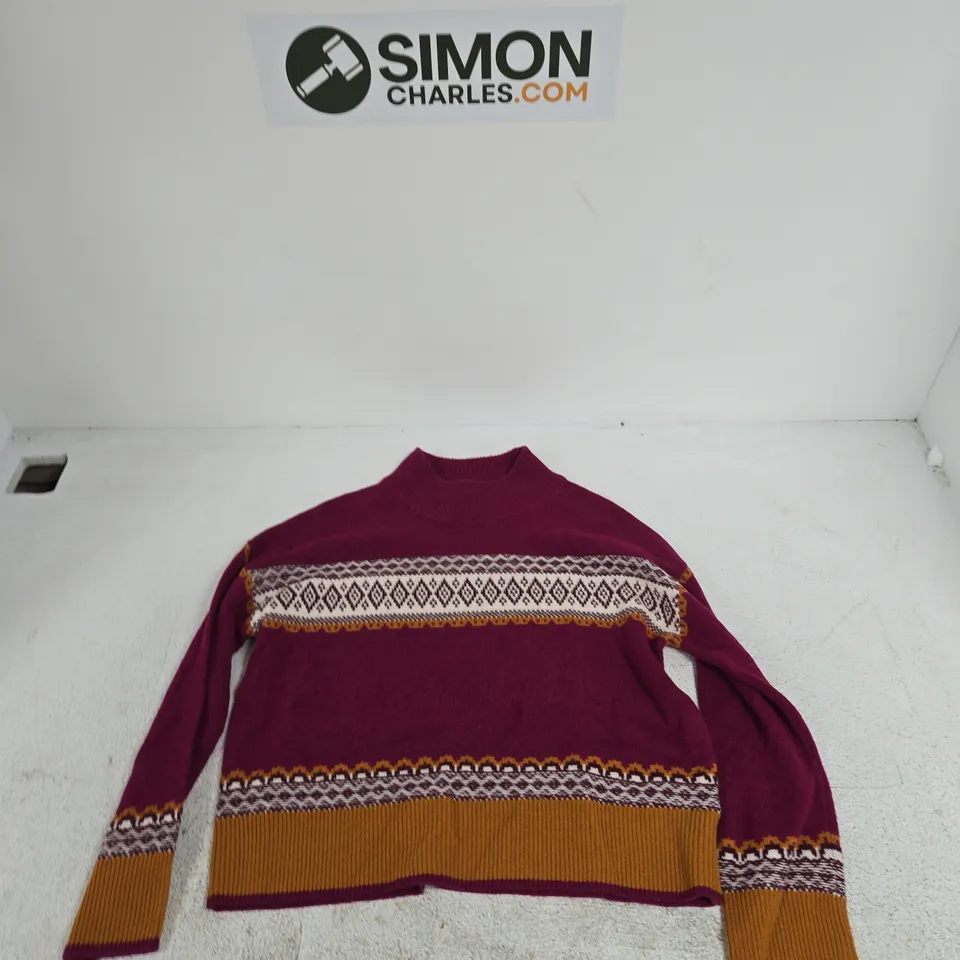 WHITE STUFF WOMEN'S KNIT JUMPER – UK 12 (EU 40, US 8) MAGENTA