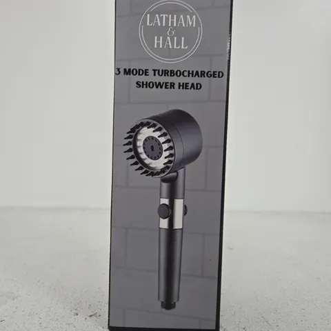 LATHAM & HALL 3-MODE TURBOCHARGED SHOWER HEAD