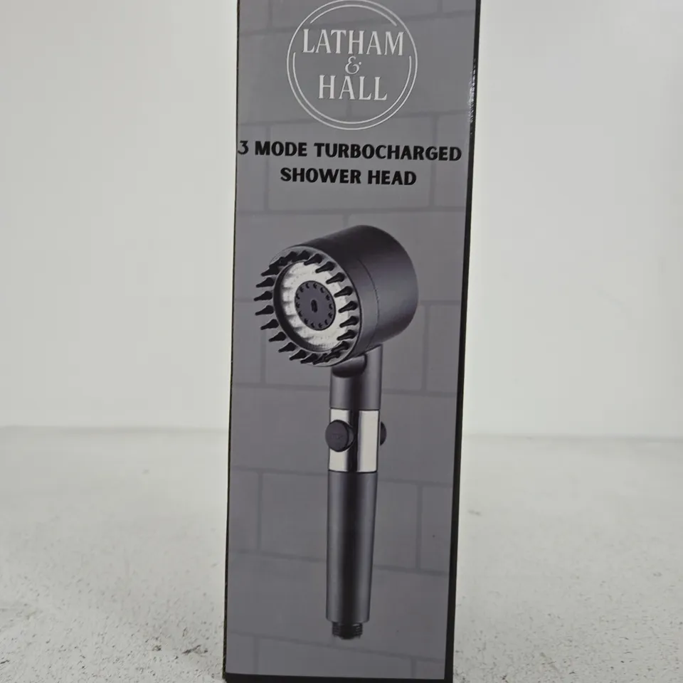 LATHAM & HALL 3-MODE TURBOCHARGED SHOWER HEAD