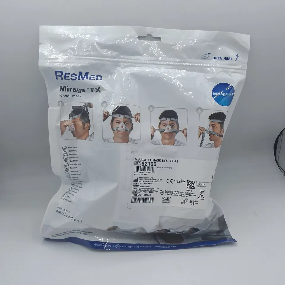 RESMED MIRAGEX NASAL MASK STANDARD SIZE