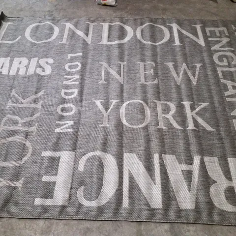 BRAND NEW PACO HOME COUNTRY 675 AREA RUG IN GREY - 200X280CM