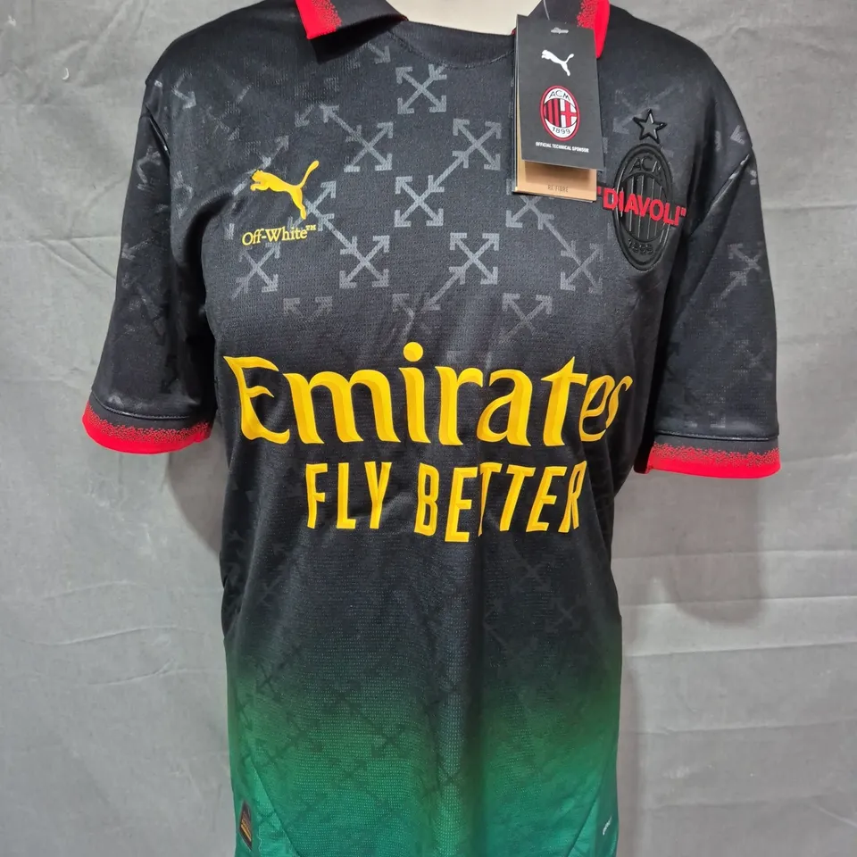 AC MILAN PUMA OFF-WHITE FOOTBALL SHIRT - EU S
