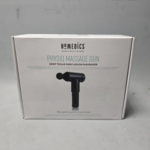 BOXED HOMEDICS PHYSIO MASSAGE GUN DEEP TISSUE MASSAGER