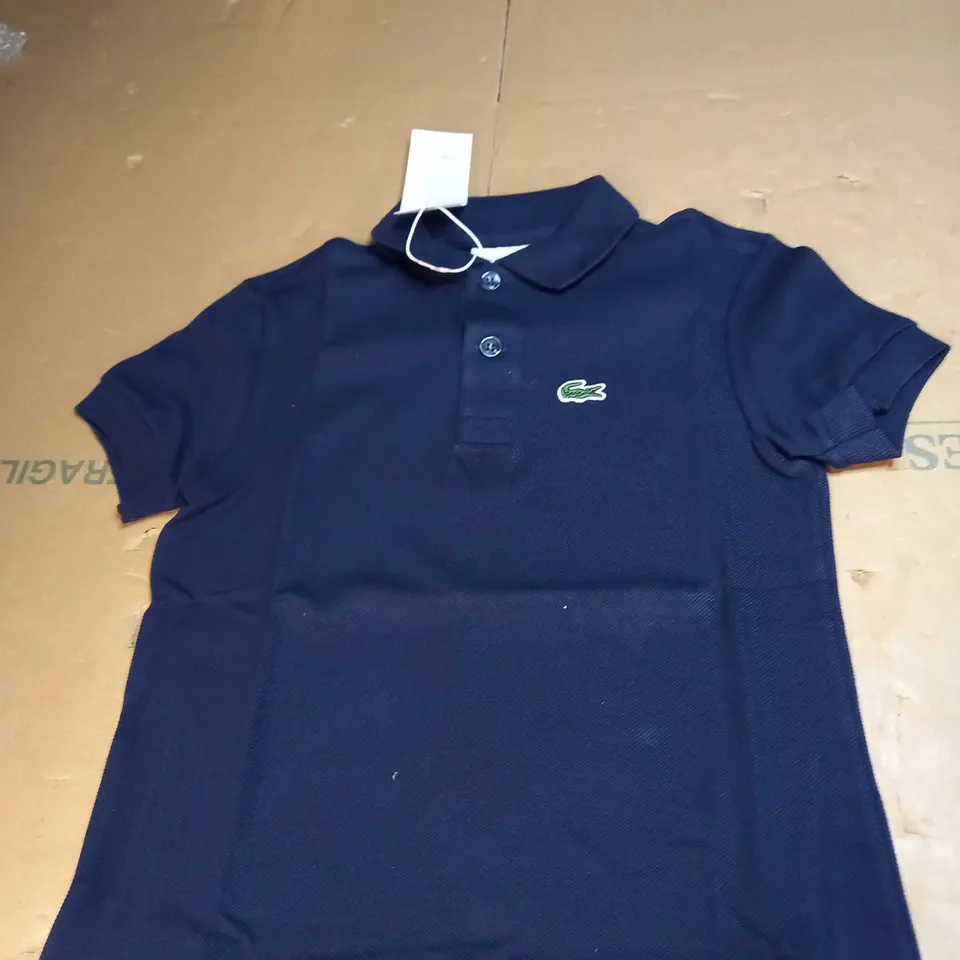 BOYS NAVY LACOSTE POLO SHIRT SIZE 5 YEARS
