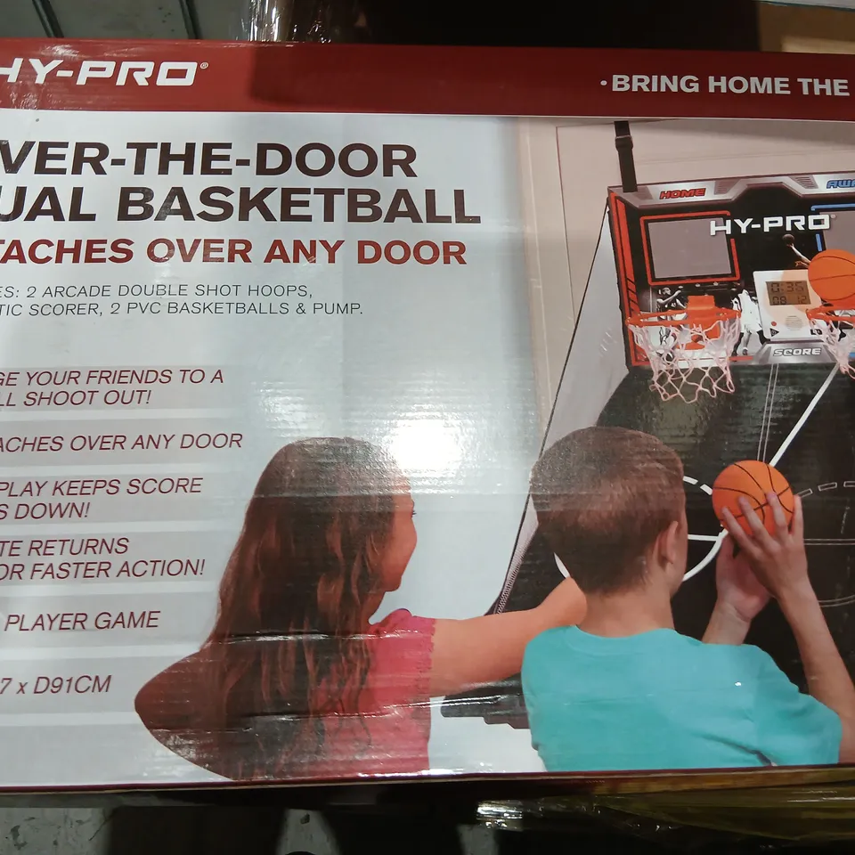 HY-PRO OVER-THE-DOOR DUAL BASKETBALL GAME – BOXED