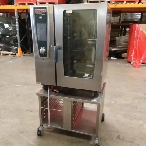 RATIONAL SCC WE101 COMMERCIAL COMBI OVEN ON MOBILE TROLLEY BASE