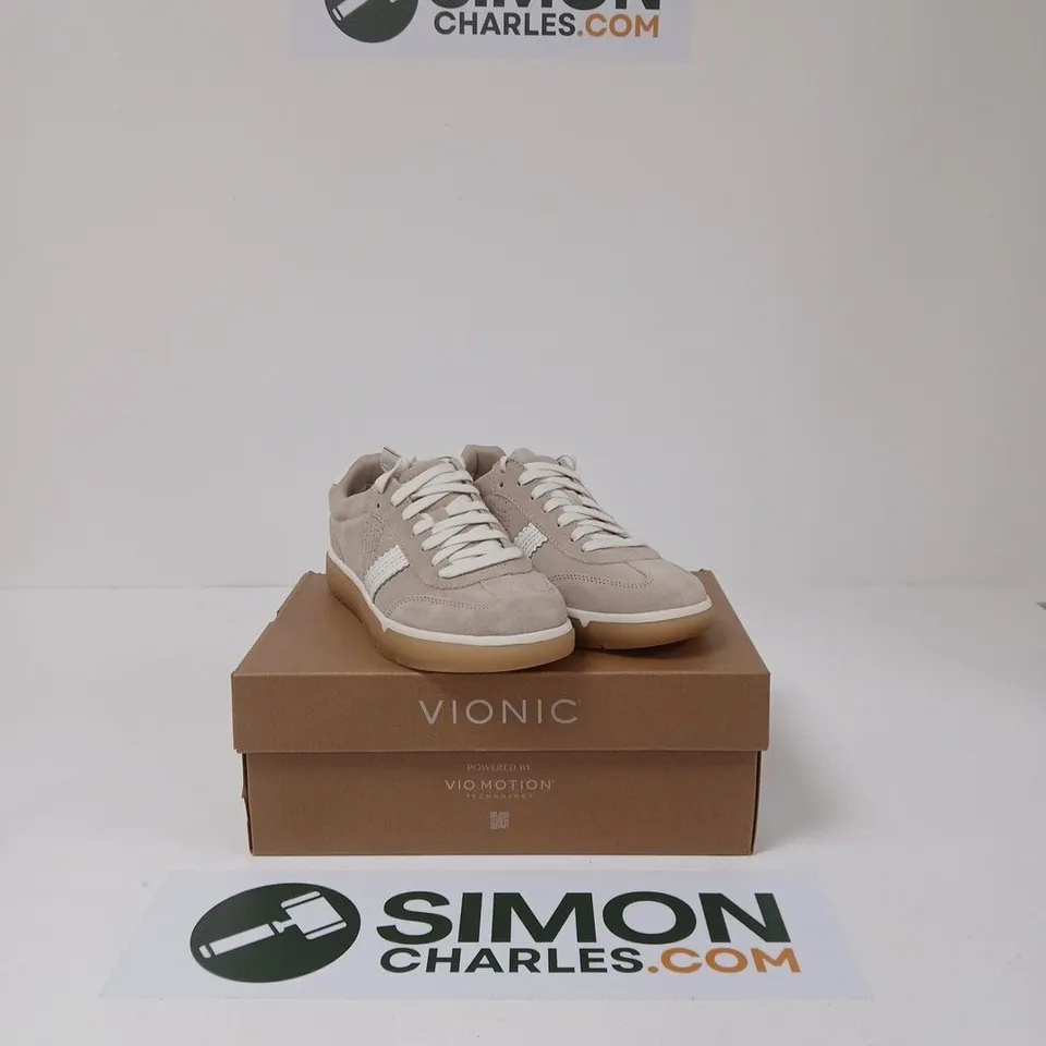 VIONIC LUCID BEIGE CITY WALK TRAINERS - UK 5.5