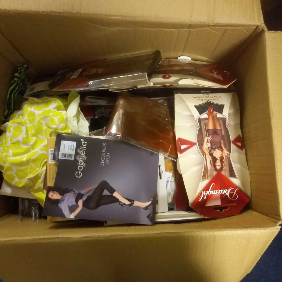 APPROXIMATELY 30 ADULT THEMED CLOTHING PRODUCTS IN VARIOUS STYLES AND SIZES