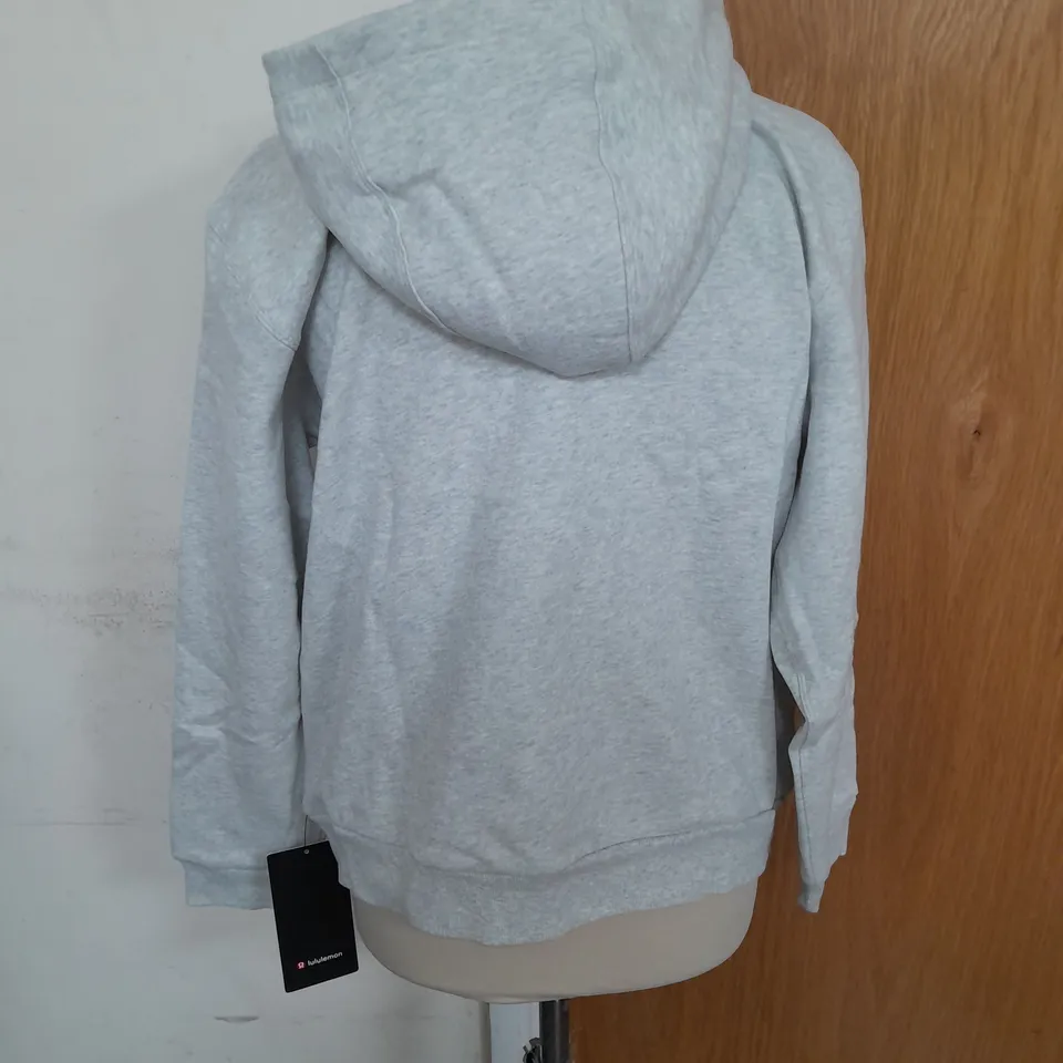 LULULEMON OVERSIZED HOODIE IN LIGHT GREY SIZE S