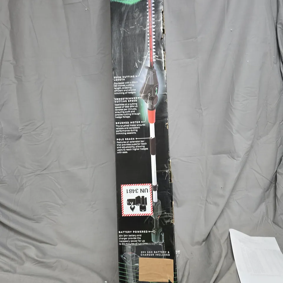 WEBB 20V 50CM LONG REACH HEDGE TRIMMER