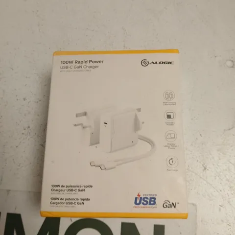 ALOGIC 100W USB-C GAN CHARGER BOXED