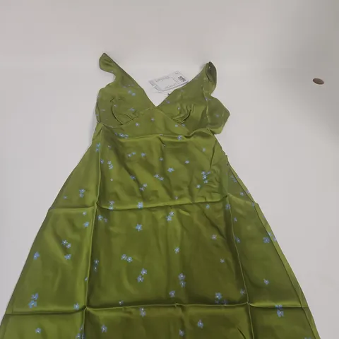 &OTHER STORIES GREEN FLORAL DRESS - 8