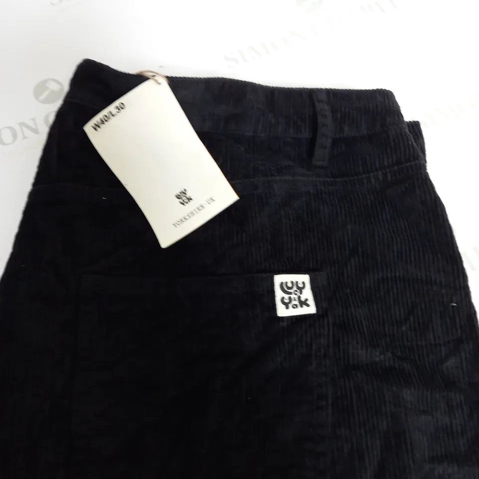 LUCY AND YAK WIDE LEG CORD TROUSERS SIZE W40 L30