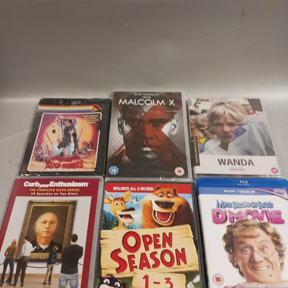 APPROXIMATELY 20 ASSORTED DVD/BLU-RAYS TO INCLUDE SPITTING IMAGE, TIMELINE, MALCOLM X ETC 