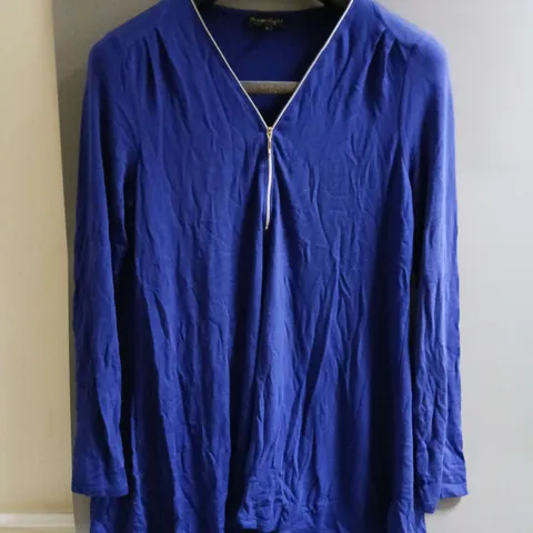 PHASE EIGHT LADIES PLACKET TUNIC COBALT SIZE 14