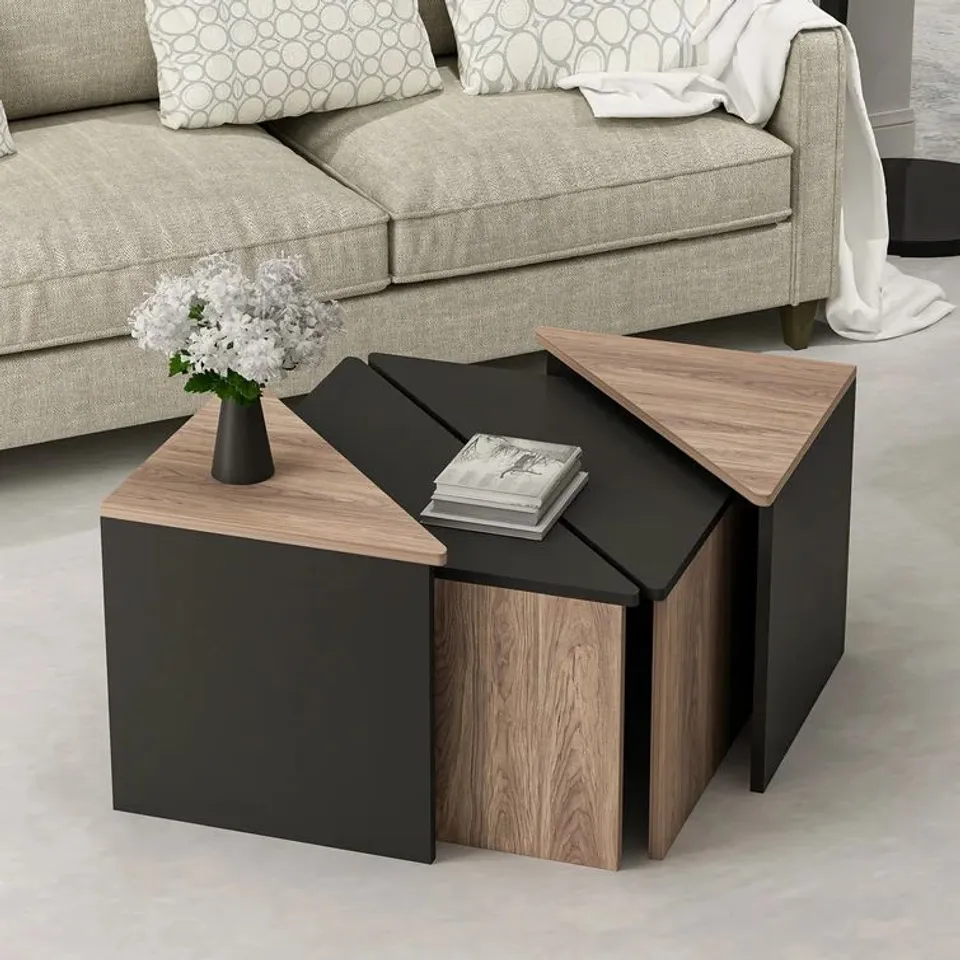 BOXED AGRA 4 PIECE COFFEE TABLE SET 