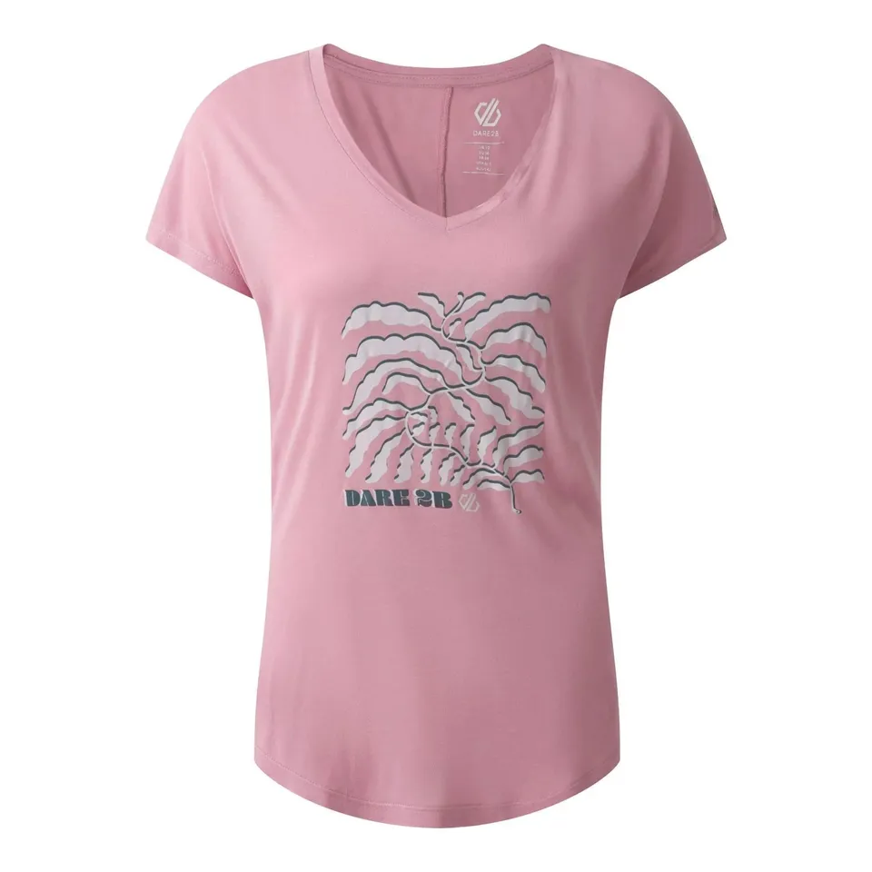 BRAND NEW DARE 2B WOMEN'S SERENE T-SHIRT IN LILAS SIZE UK 18