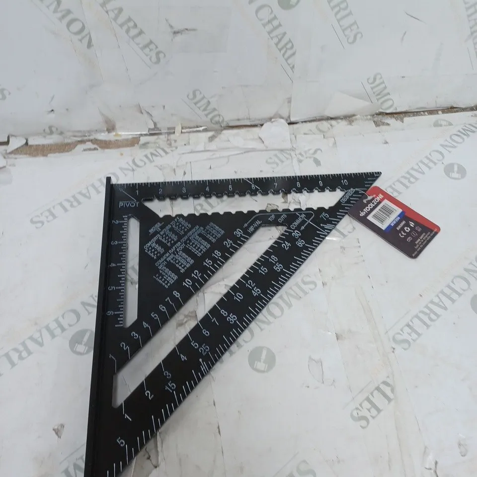 BOXED 12" ALUMINIUM ROOFERS SQUARE BLACK