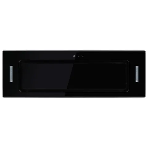 BOXED ELECTRIQ 90CM GLASS CANOPY COOKER HOOD - BLACK