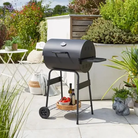 BOXED BARREL CHARCOAL BBQ
