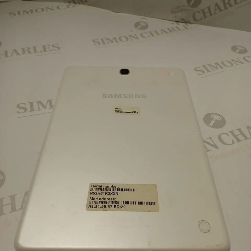 SAMSUNG GALAXY TAB A POWERED BY ANDROID SM-T550
