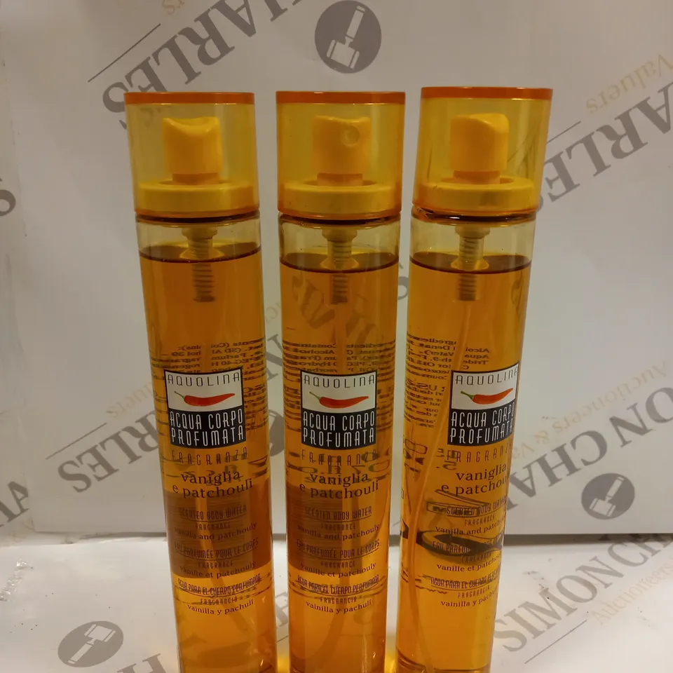 TOTE OF APPROXIMATELY 15 AQUOLINA ACQUA CORPO PROFUMATA - 150ML EACH