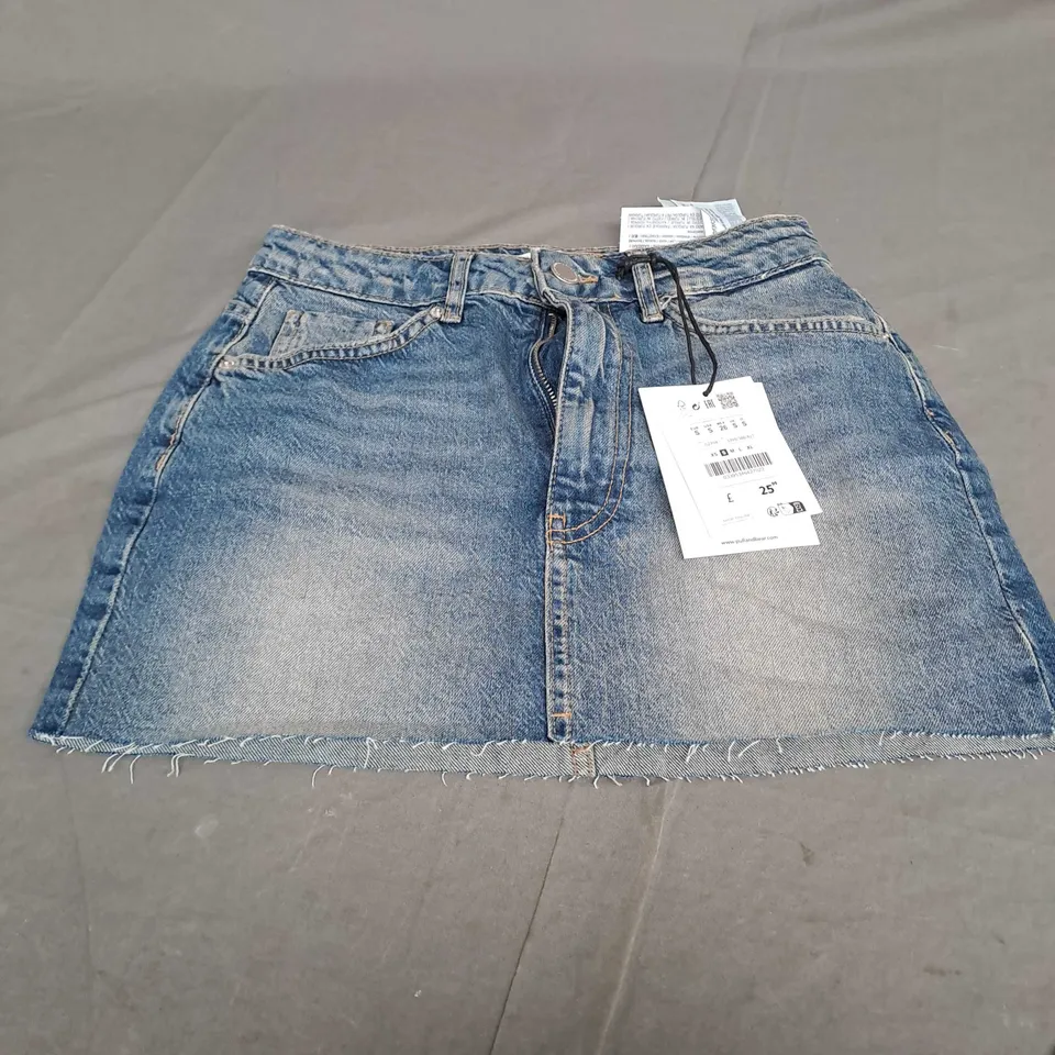 PULL & BEAR DENIM SKIRT - EUR SMALL