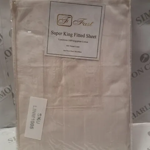 BRAND NEW 400 THREAD COUNT SUPER KING 183×200CM FITTED SHEET