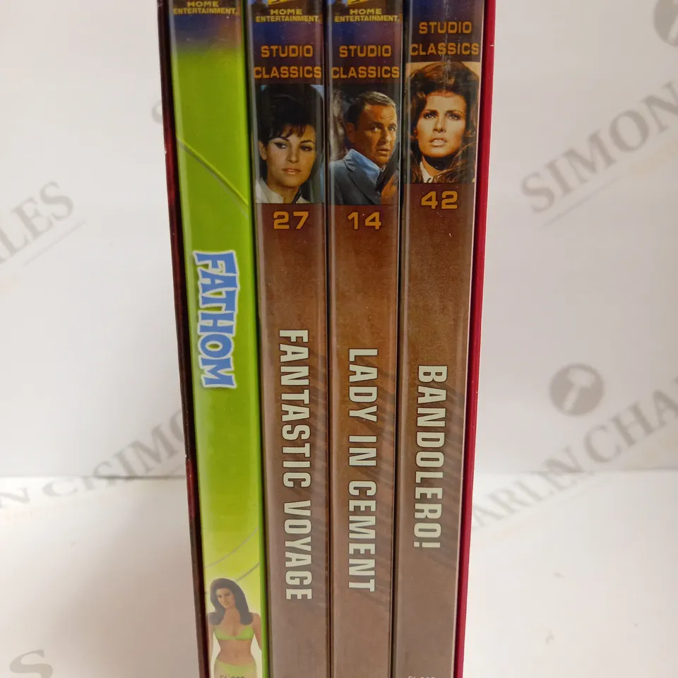 RAQUEL WELCH COLLECTION OF DVDS TO INCLUDE FATHOM, FANTASTIC VOYAGE AND BANDOLERO