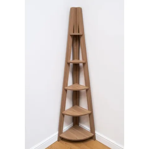 BOXED ARELIOUS 175.4CM H X 34.2CM W CORNER BOOKCASE (1 BOX)