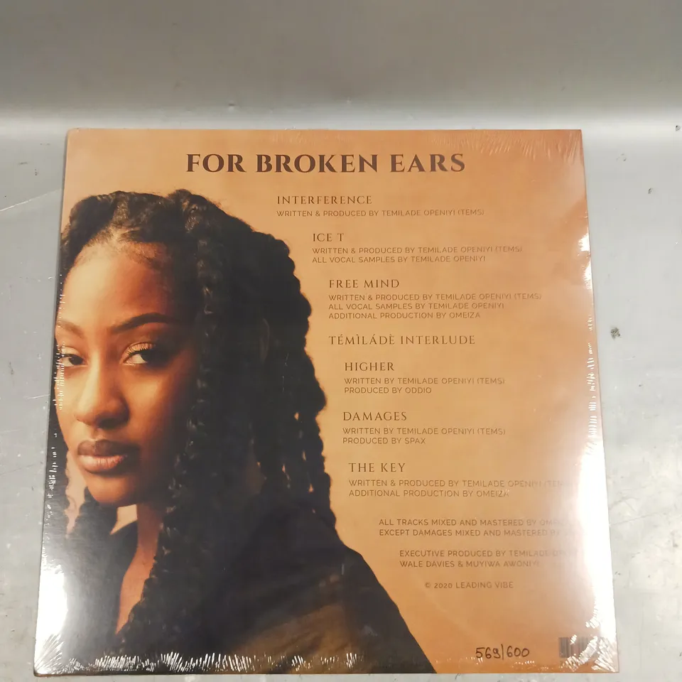 SEALED TEMS FOR BROKEN EARS LIMITED EDITION VINYL - 569/600
